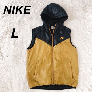 NIKE - 希少カラー　NIKE ナイキナイロンベスト 美品　ゴールド