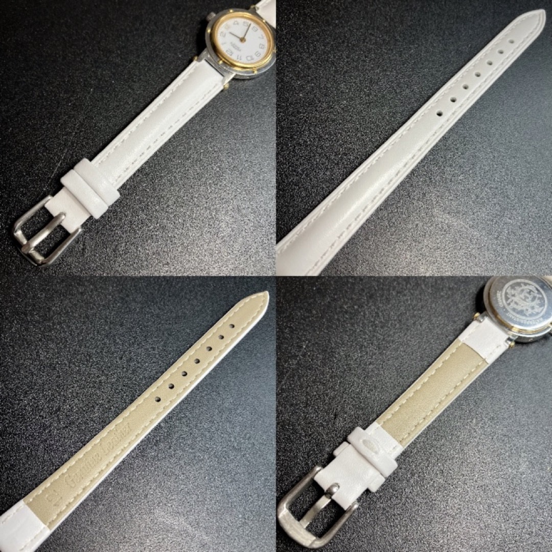 【正規品 稼働】 エルメス クリッパー 腕時計 ゴールドコンビ レディース