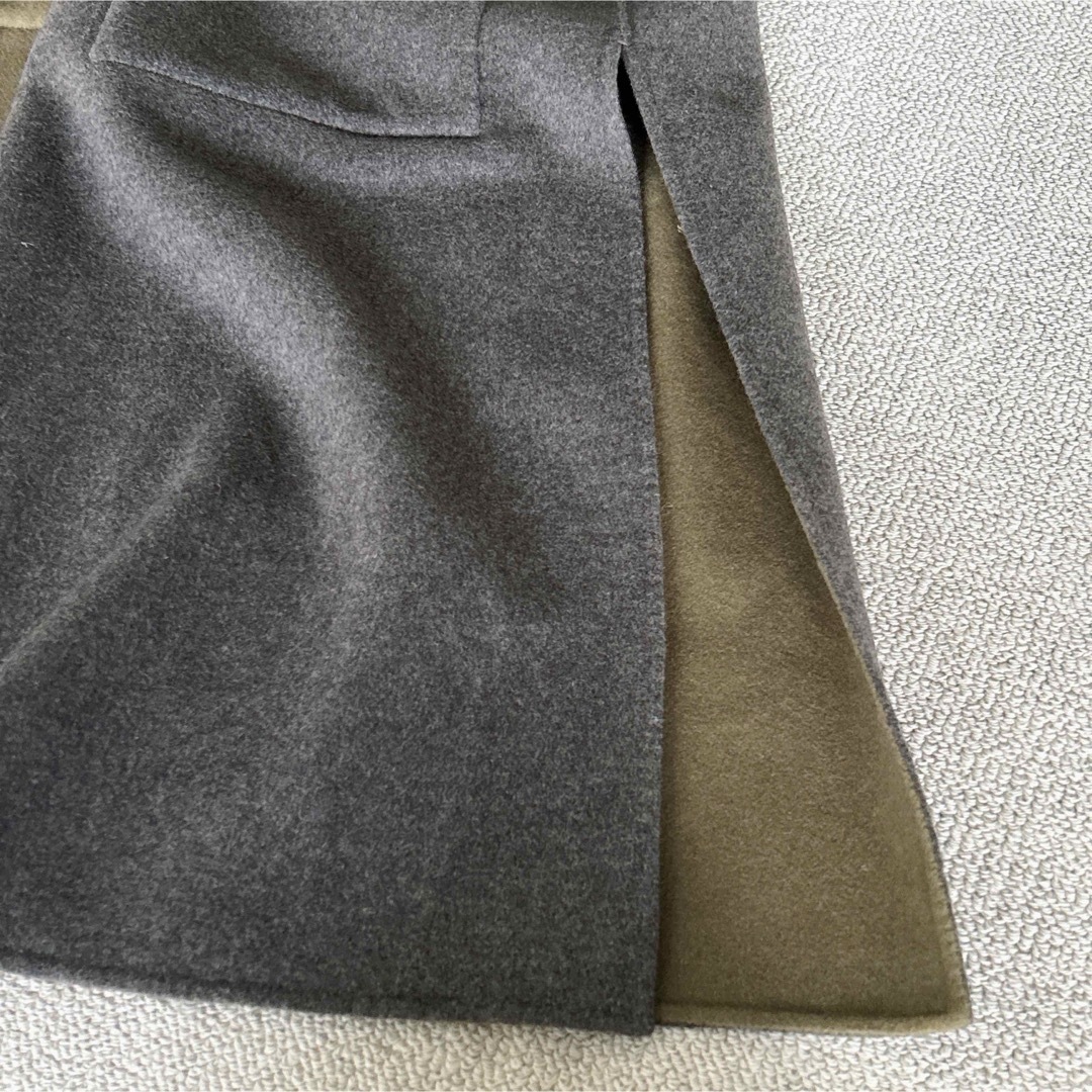 Plage 定価6.4万 美品 ハミルトンリバーシブルコート ノーカラーコート Plage 定価6.4万 美品 ハミルトンリバーシブルコート ノーカラーコート