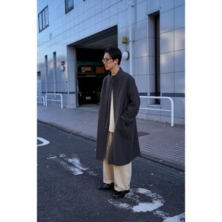 AURALEE LIGHT MELTON ZIP シャツジャケット