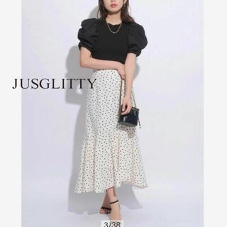 JUSGLITTY - 今期新品タグ付 ジャスグリッティー カットワーク刺繍