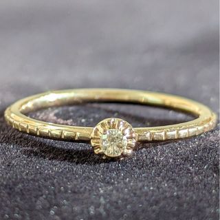 アガット(agete)の463アガットダイヤリングK18PGピンクゴールド0.03ct(リング(指輪))