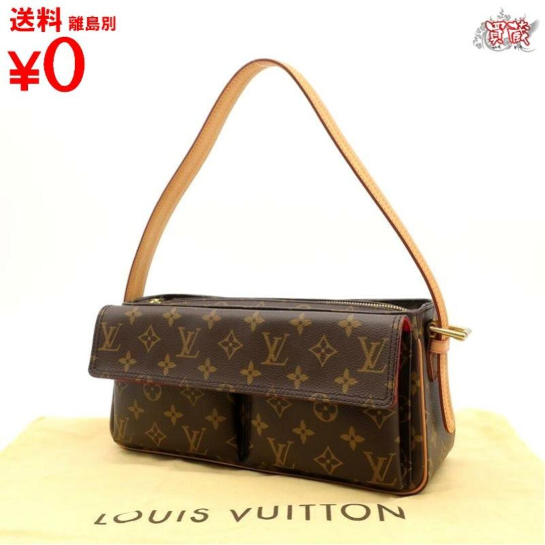 LOUIS VUITTON　ルイヴィトン　
ヴィバシテ MM　M51164 モノグラム　
ショルダーバッグ レディース　
【正規品】【美品】　
【買蔵】オープンポケット×2内側