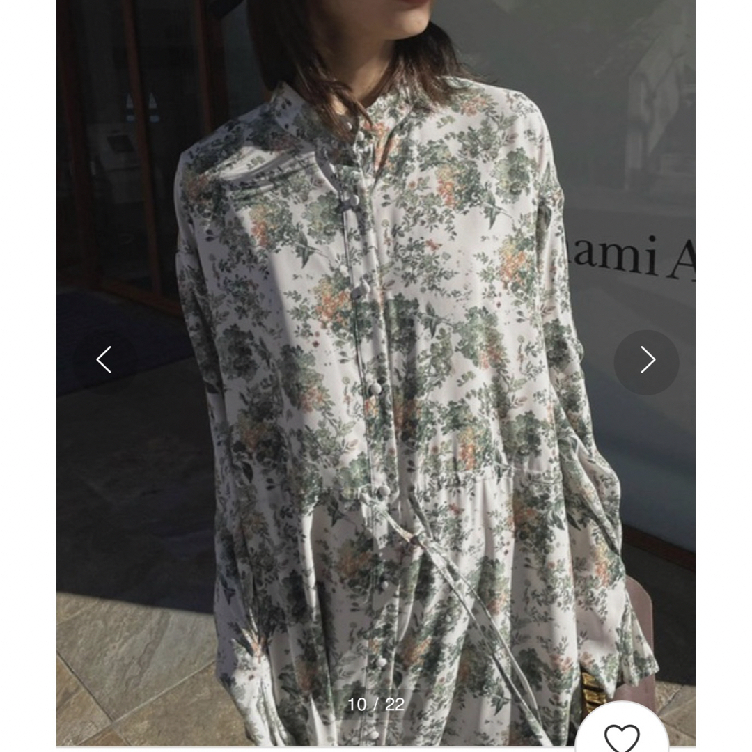 Ameri VINTAGE(アメリヴィンテージ)のGIULIA DRAWSTRING SHIRT DRESS レディースのワンピース(ロングワンピース/マキシワンピース)の商品写真