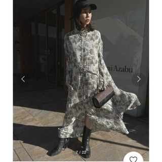 アメリヴィンテージ(Ameri VINTAGE)のGIULIA DRAWSTRING SHIRT DRESS(ロングワンピース/マキシワンピース)