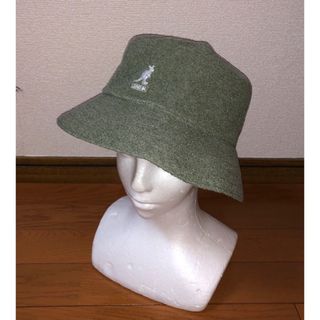 カンゴール(KANGOL)のL 新品 KANGOL Bermuda Bucket バケットハット カーキ 緑(ハット)