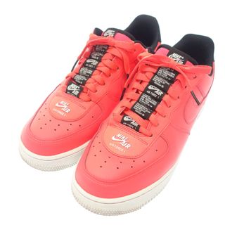 ナイキ(NIKE)のナイキ スニーカー エアフォース ワン07  レザークリムゾン【AFD7】(スニーカー)