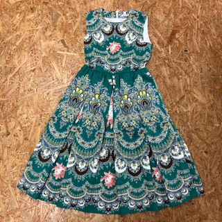 エムエスジイエム(MSGM)のMSGM マルチカラー 花柄 ノースリーブ 反転プリーツフィット  ドレス (ロングワンピース/マキシワンピース)