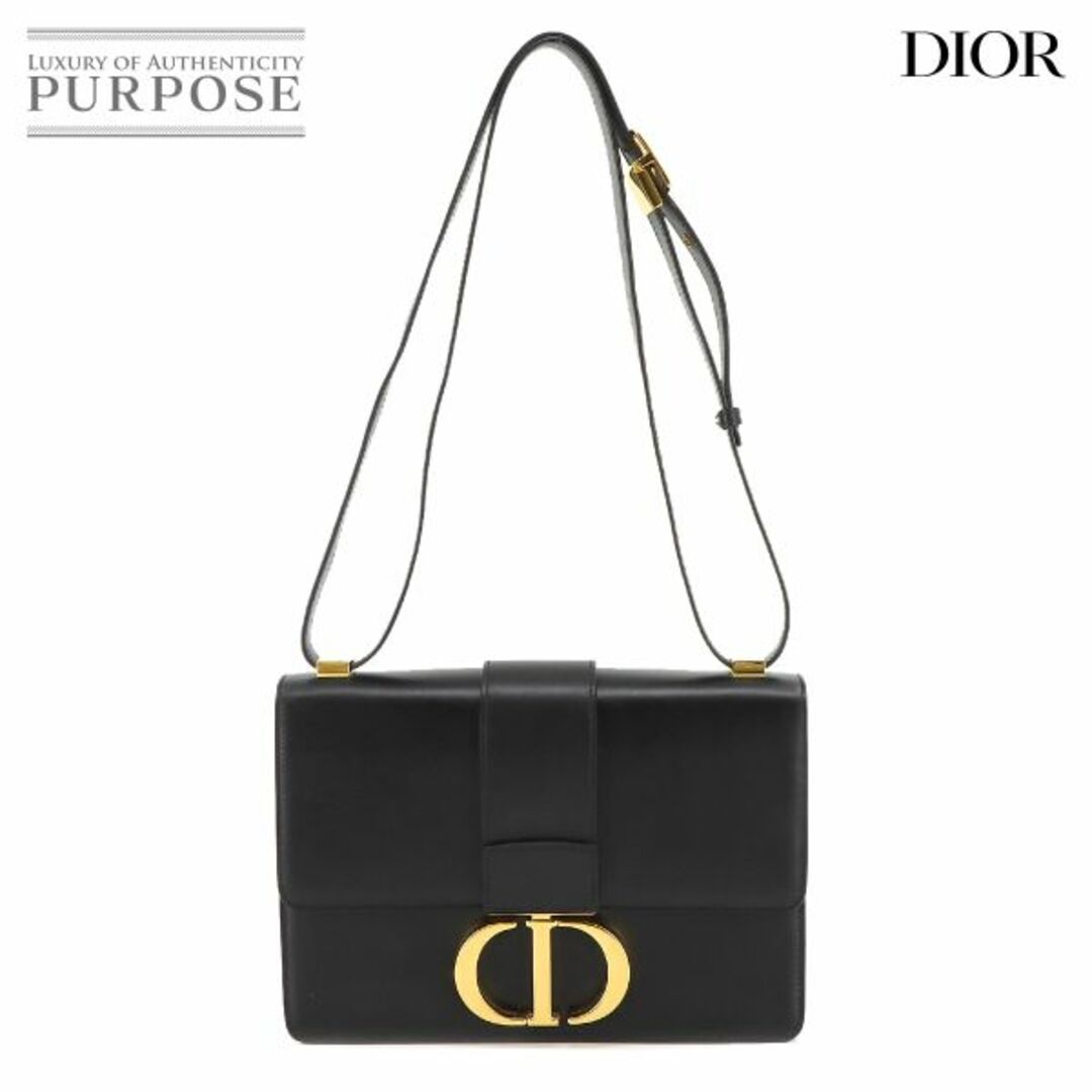 Christian Dior(クリスチャンディオール)の新品同様 クリスチャン ディオール Christian Dior 30 モンテーニュ ショルダー バッグ レザー ブラック M9203UMOS VLP 90220505 レディースのバッグ(ショルダーバッグ)の商品写真