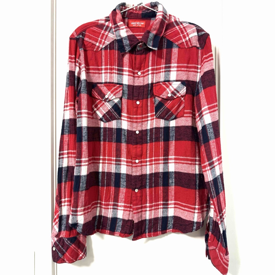 Levi's(リーバイス)の● Levi's RED TAB リーバイス チェック シャツ ネルシャツ L● レディースのトップス(シャツ/ブラウス(長袖/七分))の商品写真