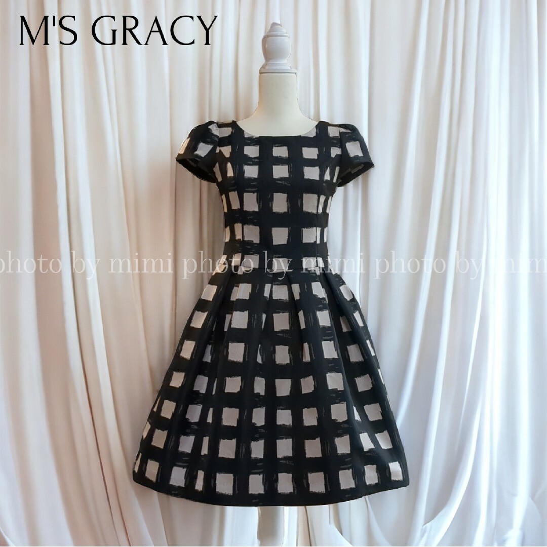 M'S GRACY*カタログ掲載*チェック柄ワンピース39SGRACYのM