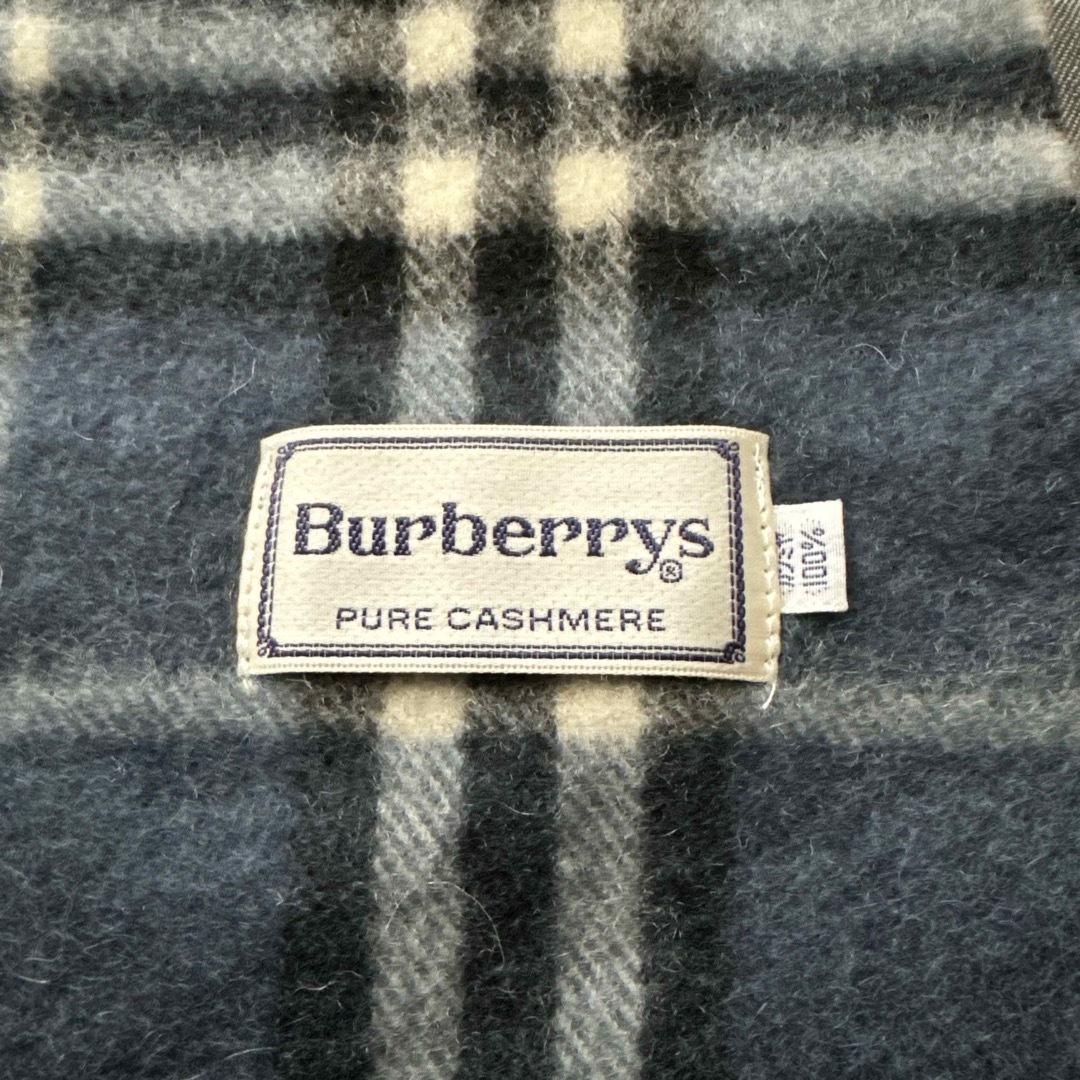 BURBERRY(バーバリー)のBurberrys バーバリー マフラー ノバチェック カシミヤ ネイビー レディースのファッション小物(マフラー/ショール)の商品写真