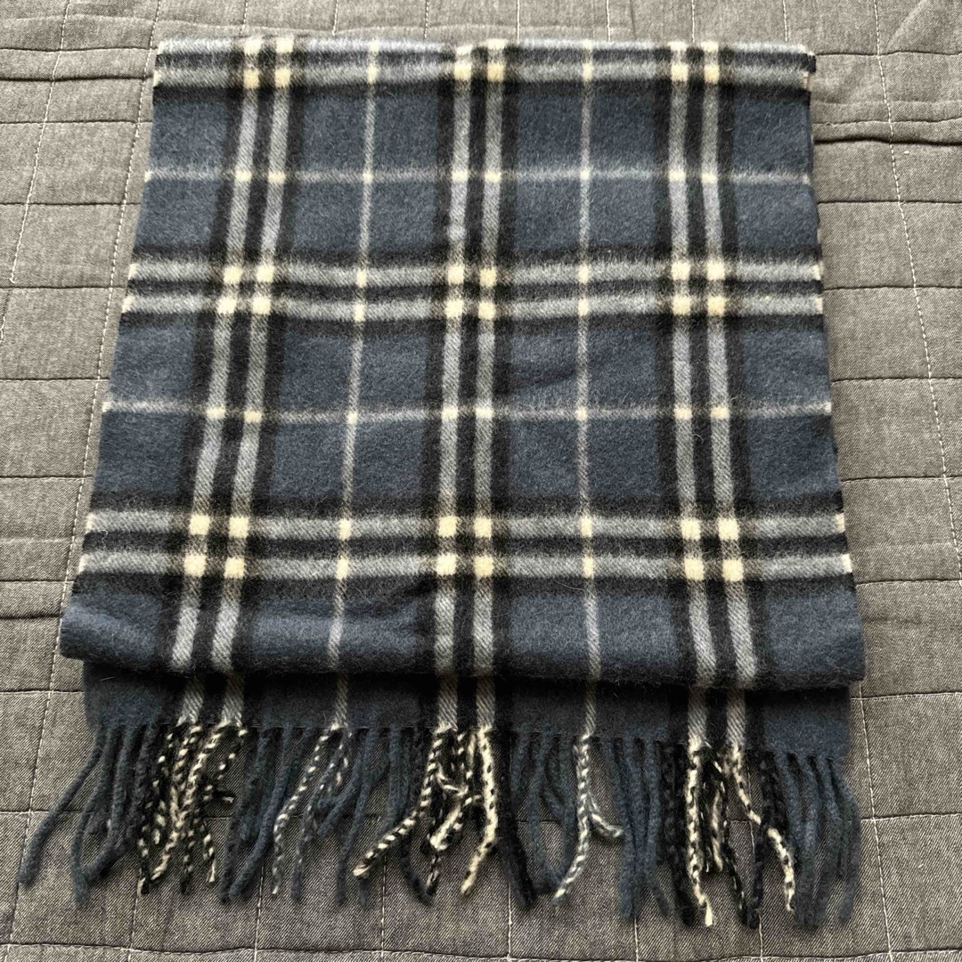 BURBERRY(バーバリー)のBurberrys バーバリー マフラー ノバチェック カシミヤ ネイビー レディースのファッション小物(マフラー/ショール)の商品写真