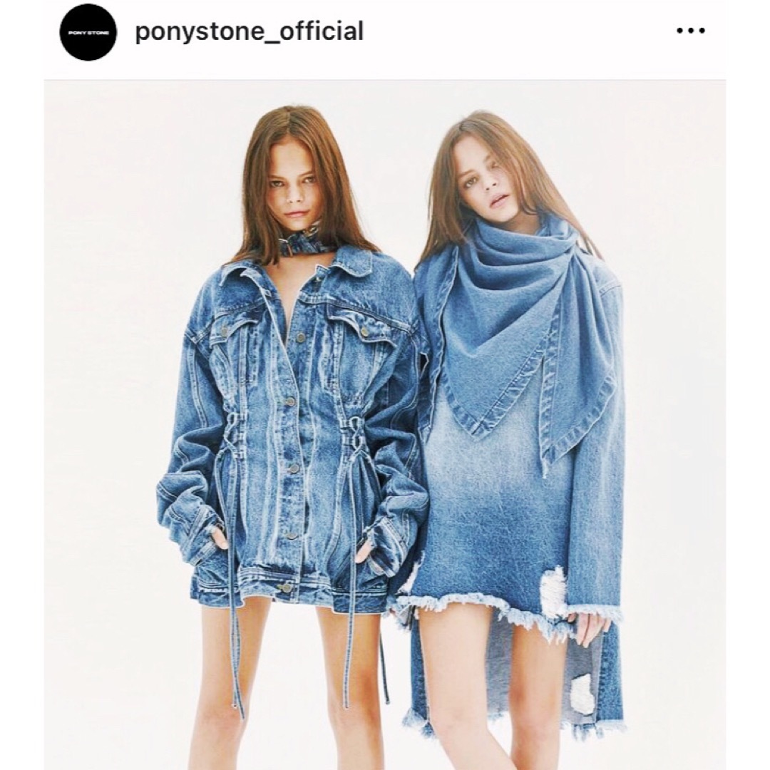 CANNABIS LADIES(カンナビス レディース)のレア品‪‪牛革タグ🎀PONY STONE🎀jacket dress Dallas レディースのジャケット/アウター(Gジャン/デニムジャケット)の商品写真