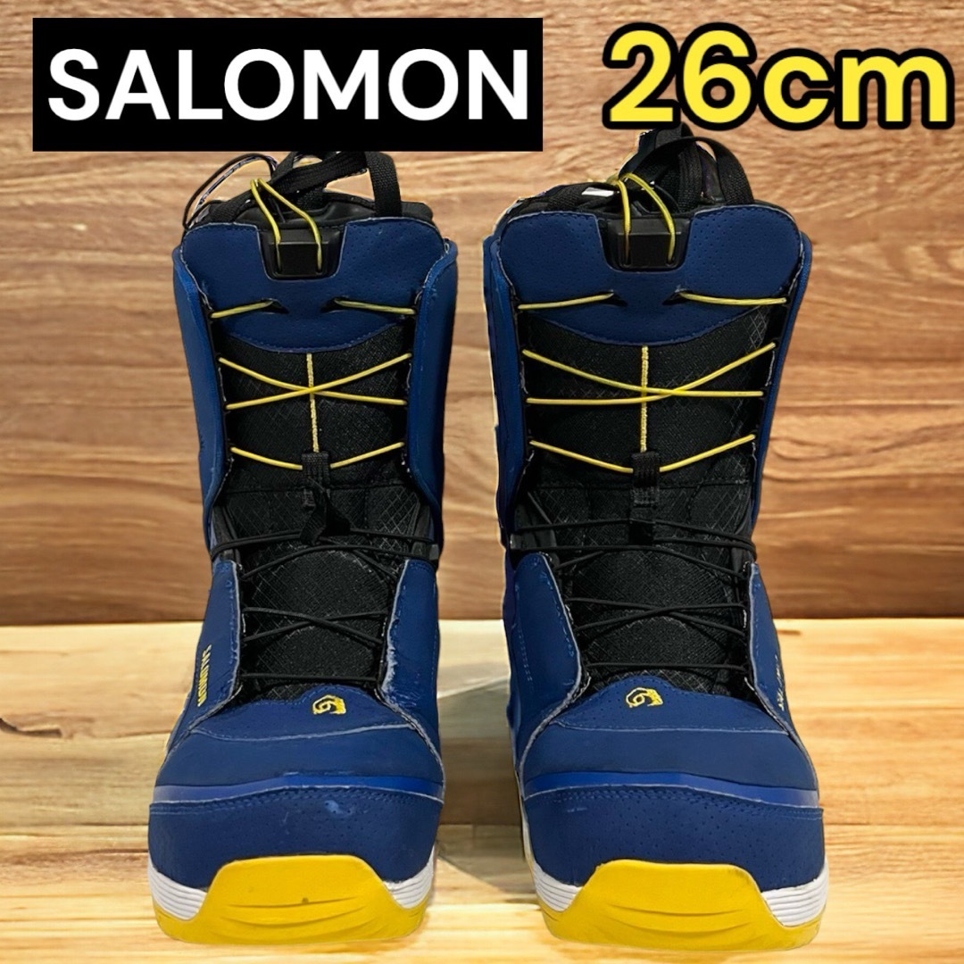 SALOMON(サロモン)のSALOMON サロモン　スノーボード　ブーツ　26cm  ブルー　 スポーツ/アウトドアのスノーボード(ブーツ)の商品写真