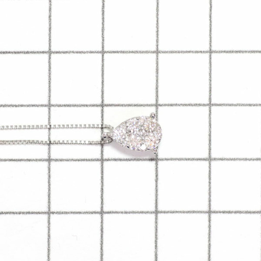 レディースPt ダイヤモンド ペンダントネックレス 0.45ct