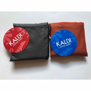 カルディ(KALDI)のカルディ　いきものがたり　エコバッグ　グレー　ブルー2個セット(ノベルティグッズ)