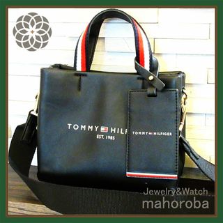 トミーヒルフィガー(TOMMY HILFIGER)のトミーヒルフィガー マイクロショッパー バッグ ブラック ハンド ショルダー(ショルダーバッグ)