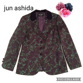 ジュンアシダ(jun ashida)のジュンアシダ中綿ジャケット羊毛、絹素材(テーラードジャケット)