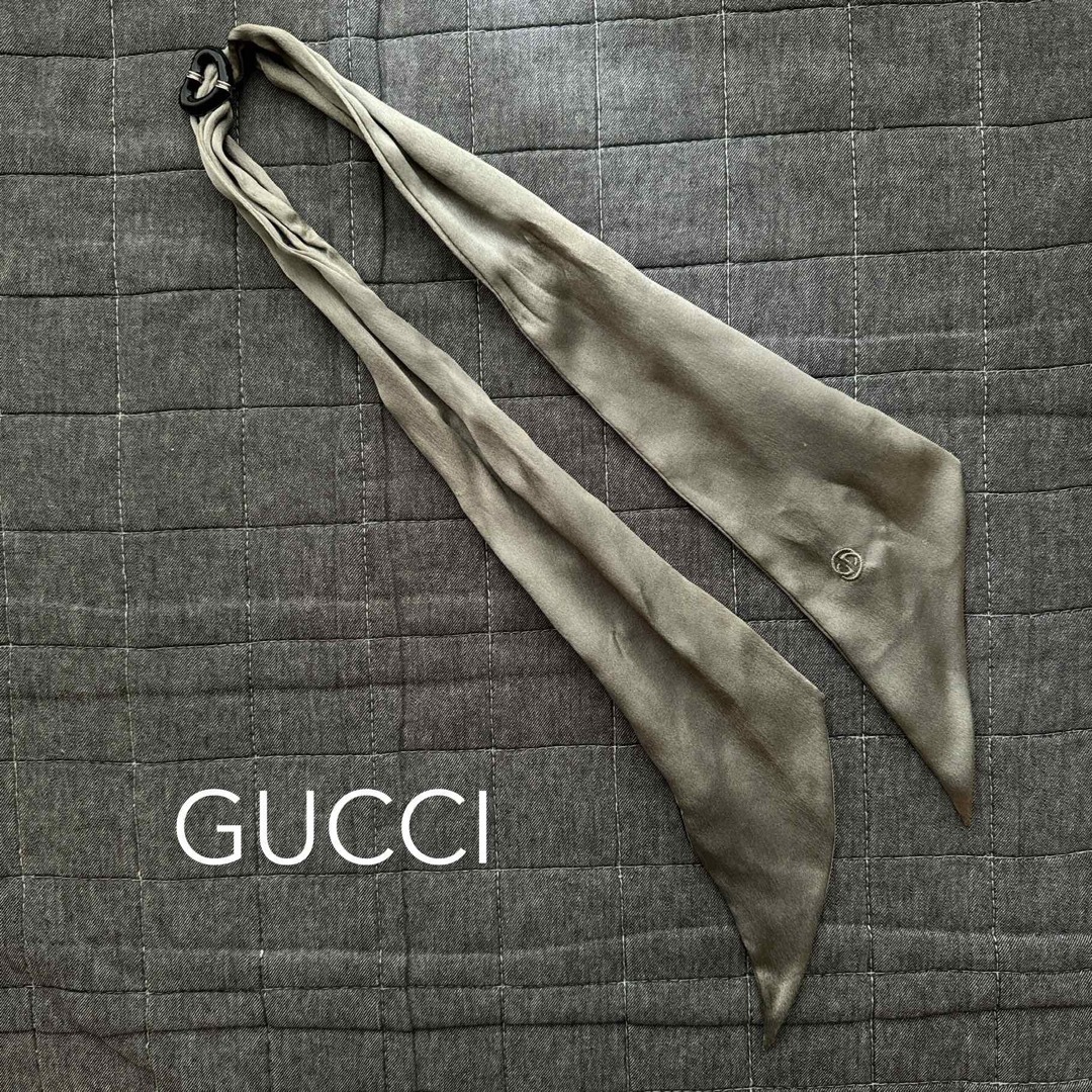 Gucci(グッチ)のGUCCI グッチ スカーフ スカーフリング GG ネックボウ リボンスカーフ レディースのファッション小物(バンダナ/スカーフ)の商品写真