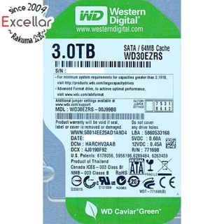 ウェスタンデジタル(Western Digital)のWestern Digital製HDD　WD30EZRS　3TB SATA300(PC周辺機器)