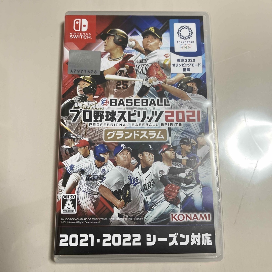 KONAMI(コナミ)のeBASEBALL プロ野球スピリッツ2021 グランドスラム エンタメ/ホビーのゲームソフト/ゲーム機本体(家庭用ゲームソフト)の商品写真