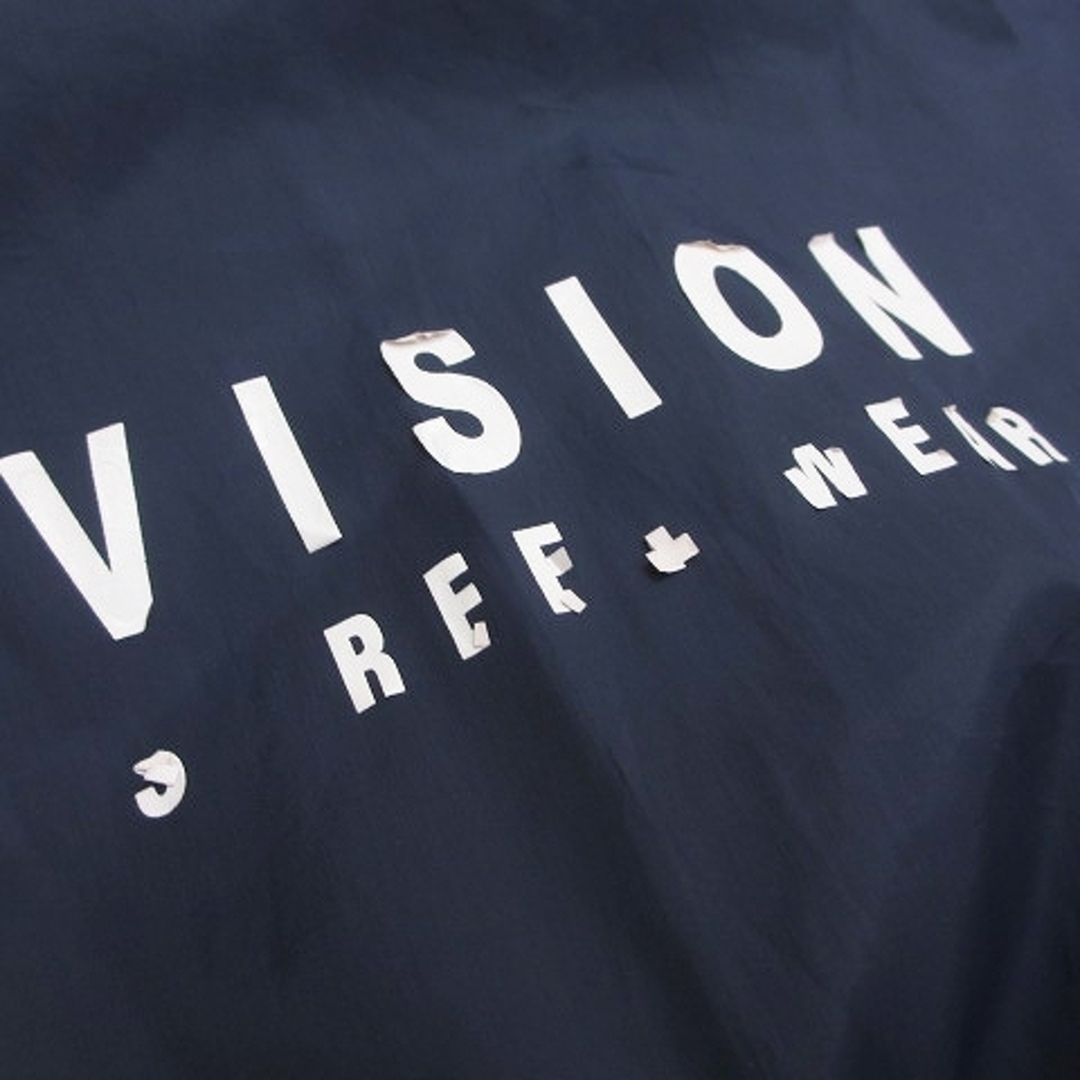 VISION STREET WEAR(ヴィジョン ストリート ウェア)のヴィジョンストリートウェア コーチジャケット ロゴ プリント ワッペン 紺 LL メンズのジャケット/アウター(その他)の商品写真