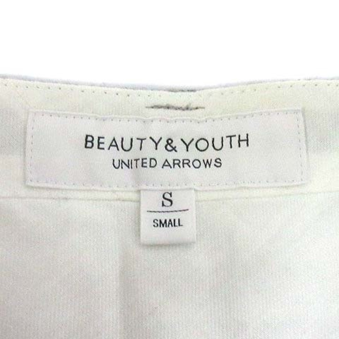 BEAUTY&YOUTH UNITED ARROWS(ビューティアンドユースユナイテッドアローズ)のB&Y ビューティー&ユース ウール フラノ ベルト ワイドパンツ グレー S レディースのパンツ(その他)の商品写真