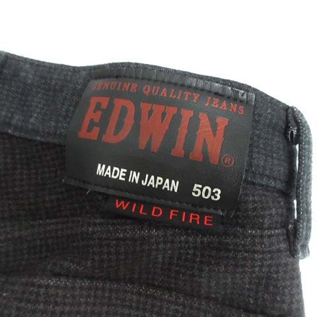 EDWIN(エドウィン)のエドウィン WILD FIRE ストレッチ デニムパンツ 千鳥格子 503WFD メンズのパンツ(デニム/ジーンズ)の商品写真