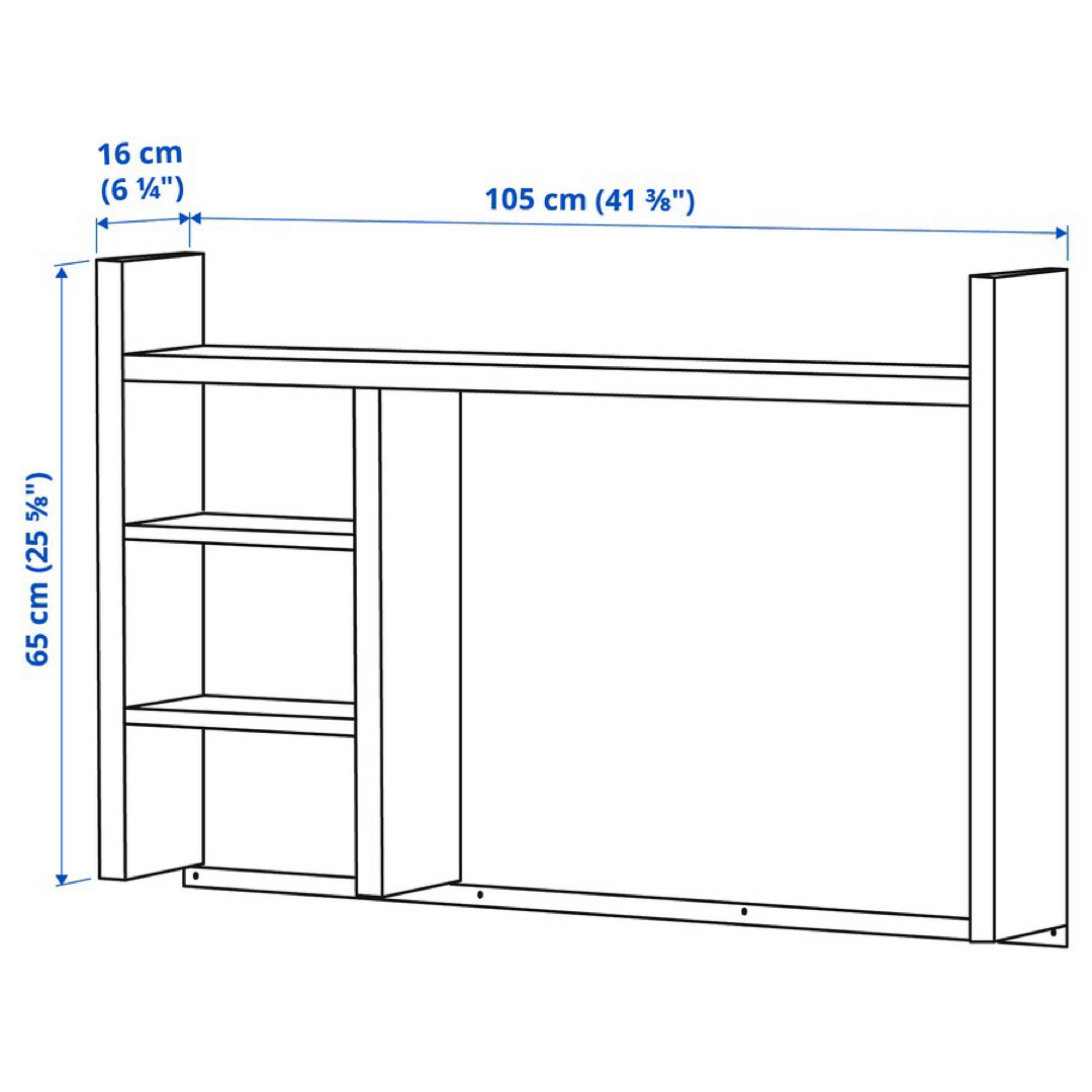 IKEA(イケア)のIKEA MICKE/ミッケ　ホワイトボード（天板） インテリア/住まい/日用品の収納家具(棚/ラック/タンス)の商品写真