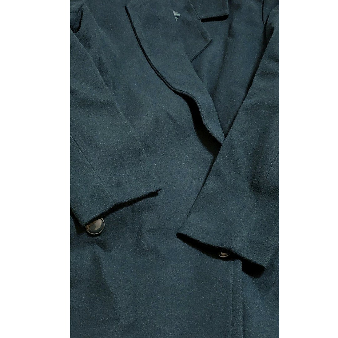 GRL(グレイル)の美品 GRL グレイル ピーコート ダブルボタン 細身 ダークグリーン レディースのジャケット/アウター(ピーコート)の商品写真