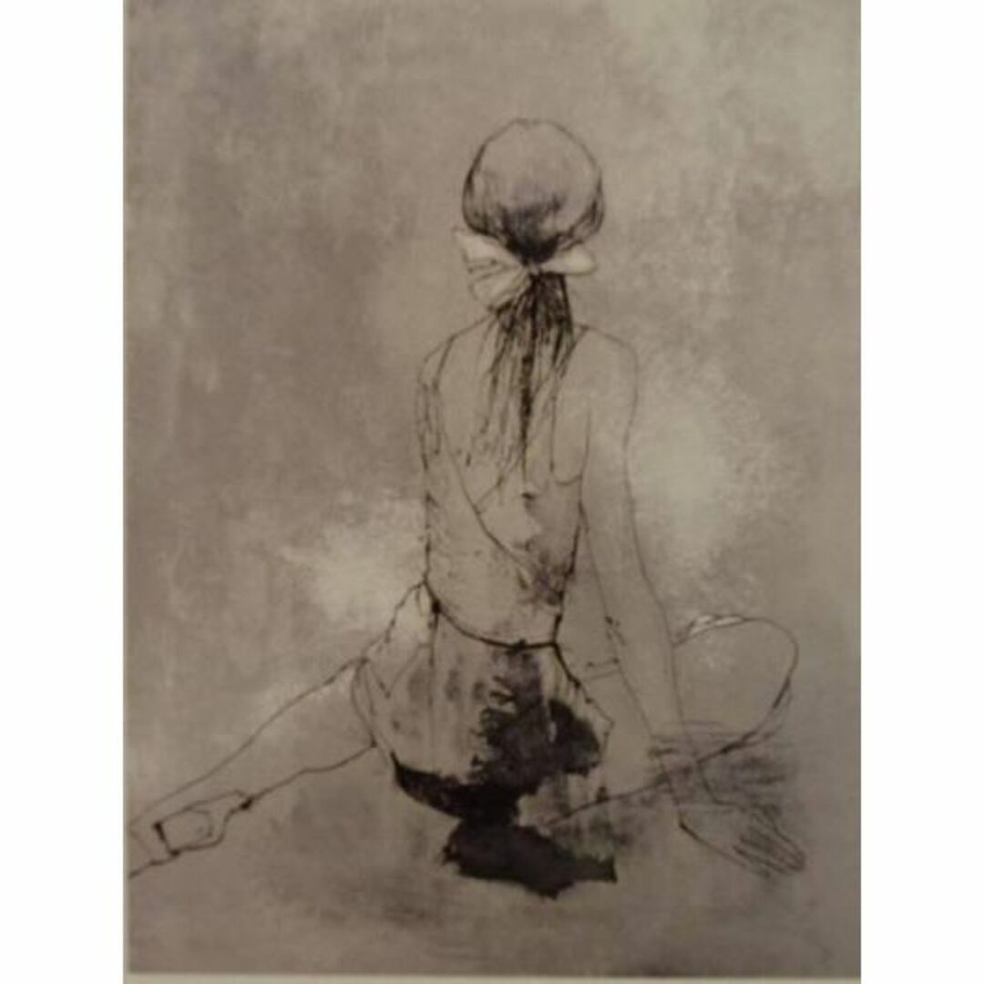 ジャン・ジャンセン、「坐せる踊り子１」、希少、高級額装・画集画