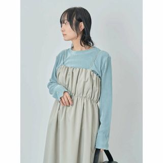 グリーンパークス(green parks)の【ブルーグリーン】ミニプリーツプルオーバー 24SS/レディース/長袖(その他)