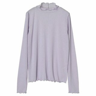 グリーンパークス(green parks)の【パープル】イロイロインナー(シアー) 24SS/長袖/カットソー/メローフリル(その他)