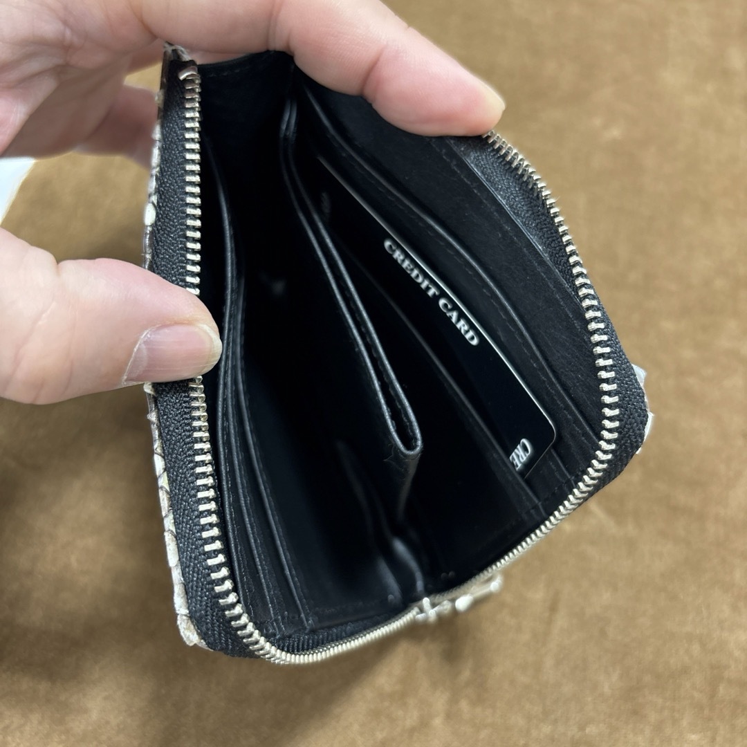 錦蛇　L字ファスナー折財布　日本製 レディースのファッション小物(財布)の商品写真
