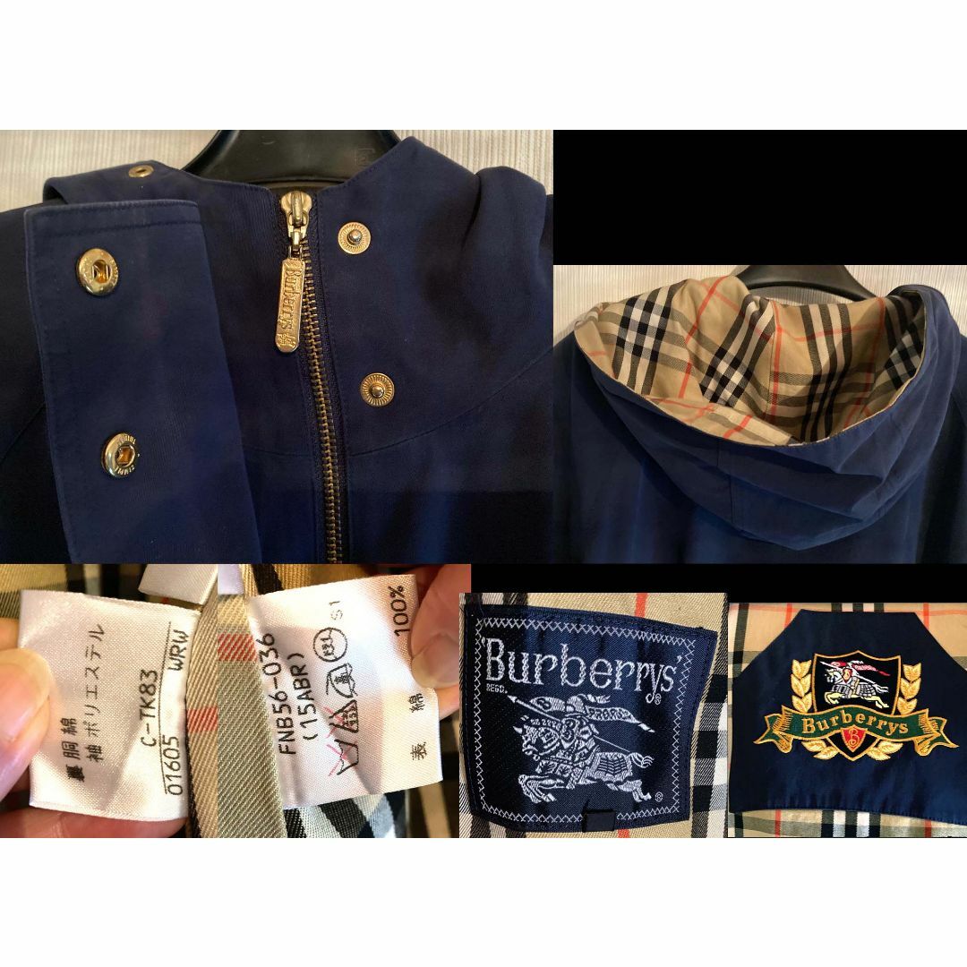 BURBERRY(バーバリー)のバーバリー Burberrys　コート　フード付き　ネイビー レディースのジャケット/アウター(その他)の商品写真