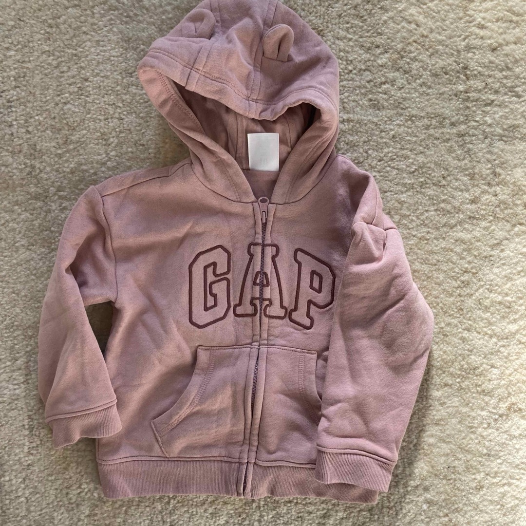 GAP Kids(ギャップキッズ)の子供　アウター　パーカー　裏起毛 キッズ/ベビー/マタニティのベビー服(~85cm)(トレーナー)の商品写真