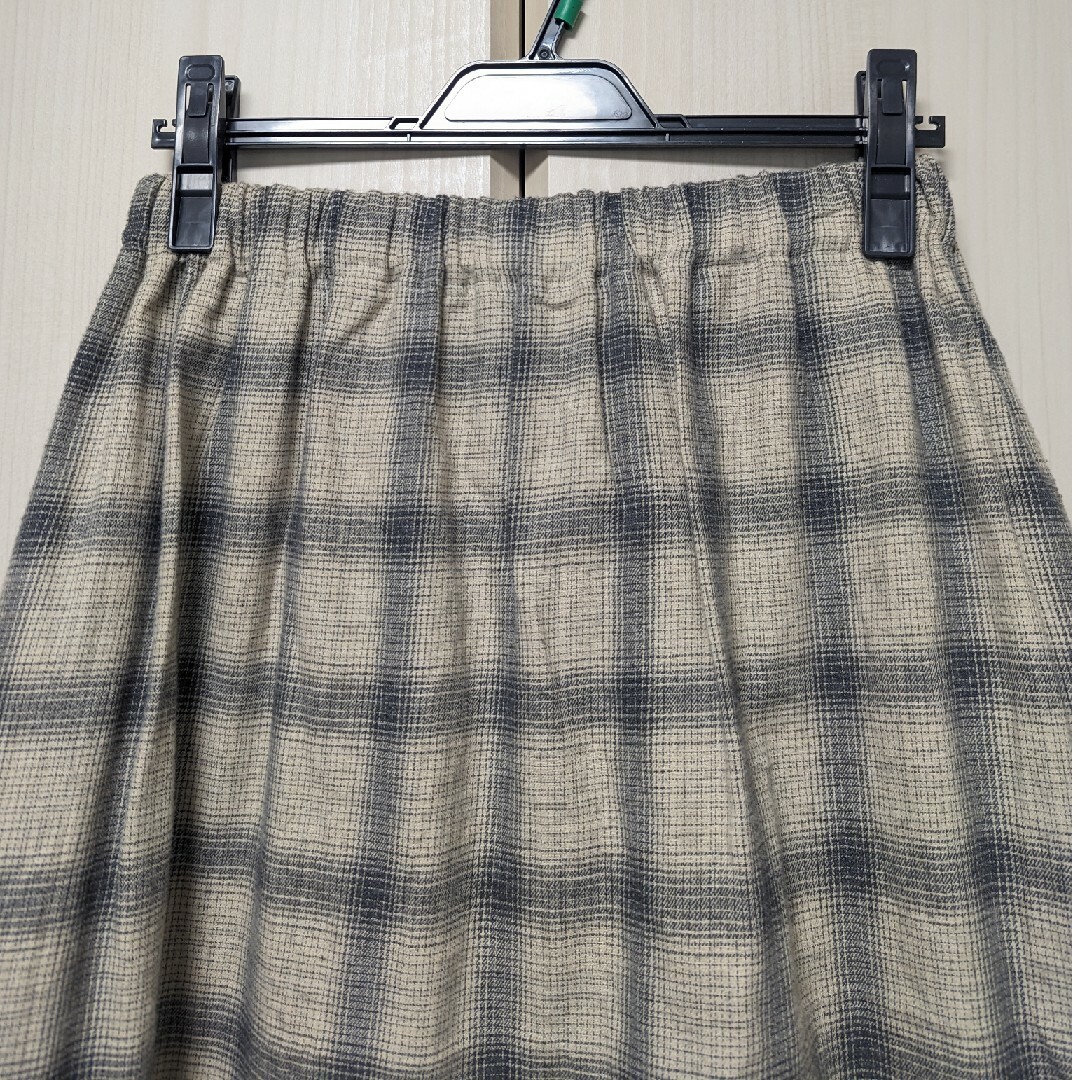 ichi(イチ)のZUMA様専用•*¨*•美品✨ichi/イチ オンブレーチェック ロングスカート レディースのスカート(ロングスカート)の商品写真