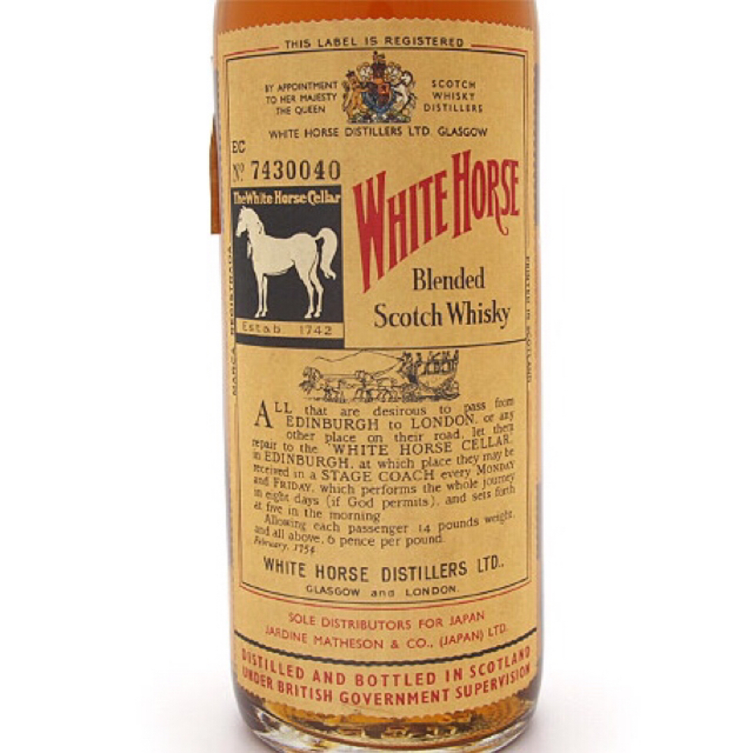 古酒 ホワイトホース WHITE HORSE スコッチ ウイスキー ティンキャップ 特級 760ml 43.4% お酒 アルコール たく飲み うち飲みスコッチウイスキー