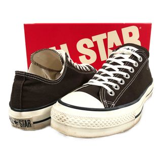 コンバース(CONVERSE)のCONVERSE コンバース CANVAS AS J OX キャンバス オールスター シューズ 日本製 ダークブラウン サイズUS8.5=27cm 正規品 / B4845(スニーカー)