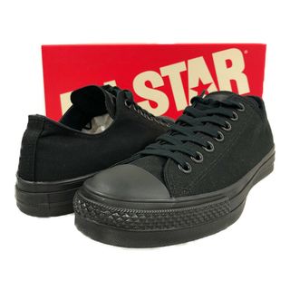 コンバース(CONVERSE)のCONVERSE コンバース CANVAS AS J OX キャンバス オールスター シューズ 日本製 ブラックモノトーン サイズUS8.5=27cm 正規品 / B4846(スニーカー)