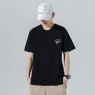 新着　新品未使用　ブラック　シンプル　Tシャツ　オフショル　ストリート　XL(Tシャツ/カットソー(半袖/袖なし))