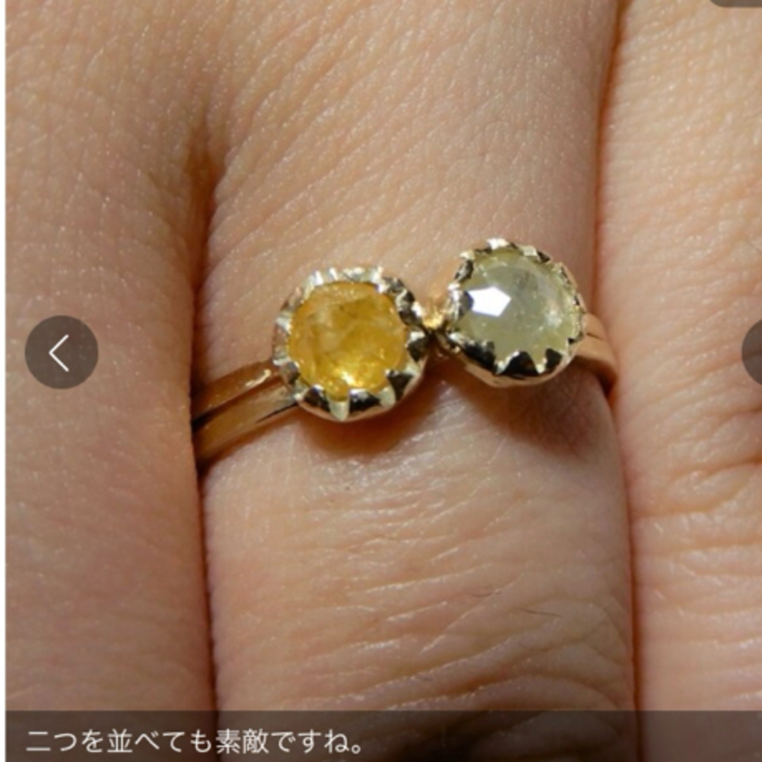 スリーカラーダイヤモンドリング レディースのアクセサリー(リング(指輪))の商品写真