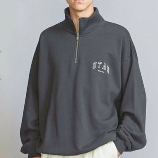 ビューティアンドユースユナイテッドアローズ(BEAUTY&YOUTH UNITED ARROWS)のワンポイントロゴ ハーフジップ スウェット(スウェット)