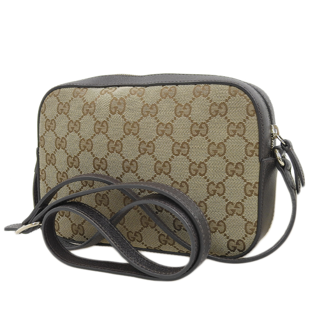 グッチ GUCCI ショルダーバッグ 斜め掛けショルダー GGキャンバス/レザー ベージュ/ブラウン BEE 蜂 412008 中古 新入荷  GU0551