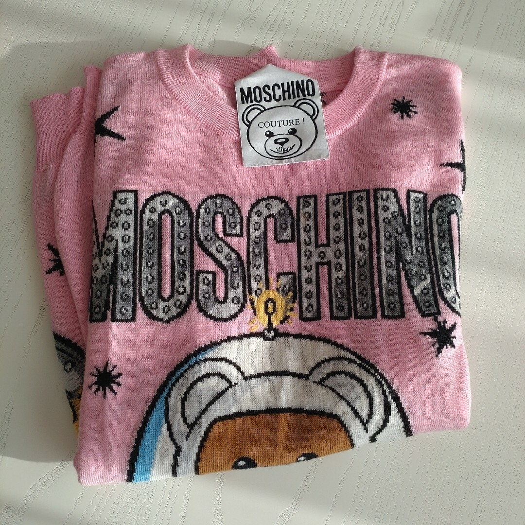 MOSCHINO(モスキーノ)の【MOSCHINO】テディベア ニットセーター 美品 M程度 レディース レディースのトップス(ニット/セーター)の商品写真