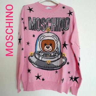 モスキーノ(MOSCHINO)の【MOSCHINO】テディベア ニットセーター 美品 M程度 レディース(ニット/セーター)