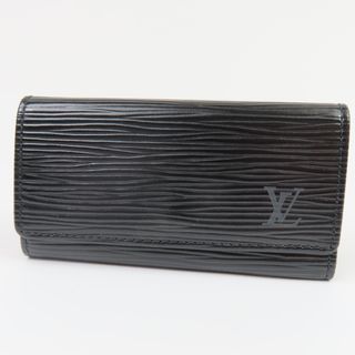 ルイヴィトン(LOUIS VUITTON)の新品同様美品 LOUIS VUITTON ルイヴィトン ミュルティクレ4 4連 レディース ヴィンテージ エピ キーケース レザー ノワール メンズ【中古】(キーケース)