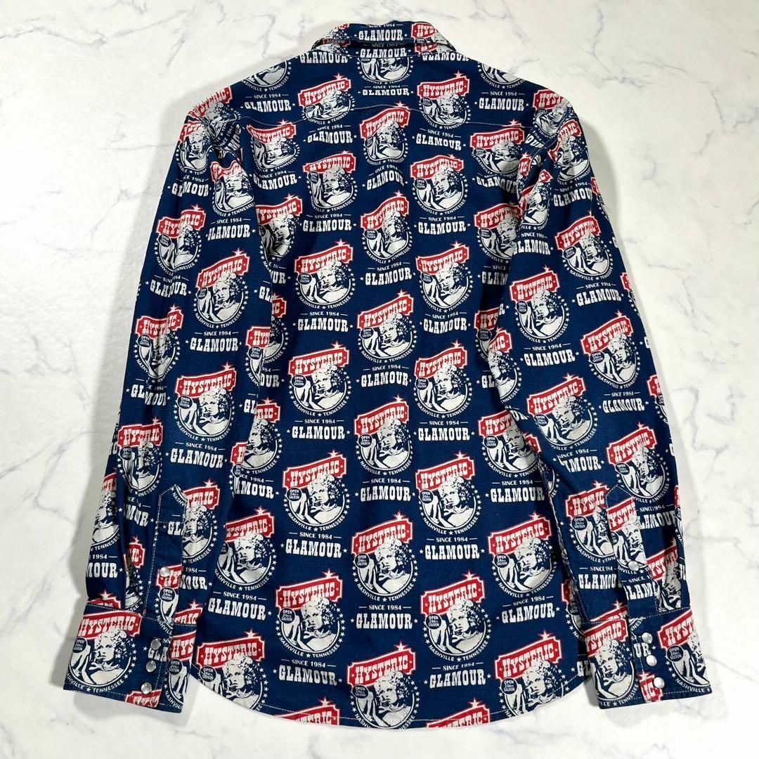 HYSTERIC GLAMOUR(ヒステリックグラマー)の【極美品】HYSTERIC GLAMOUR ヒスガール　総柄シャツ　アメリカン メンズのトップス(シャツ)の商品写真