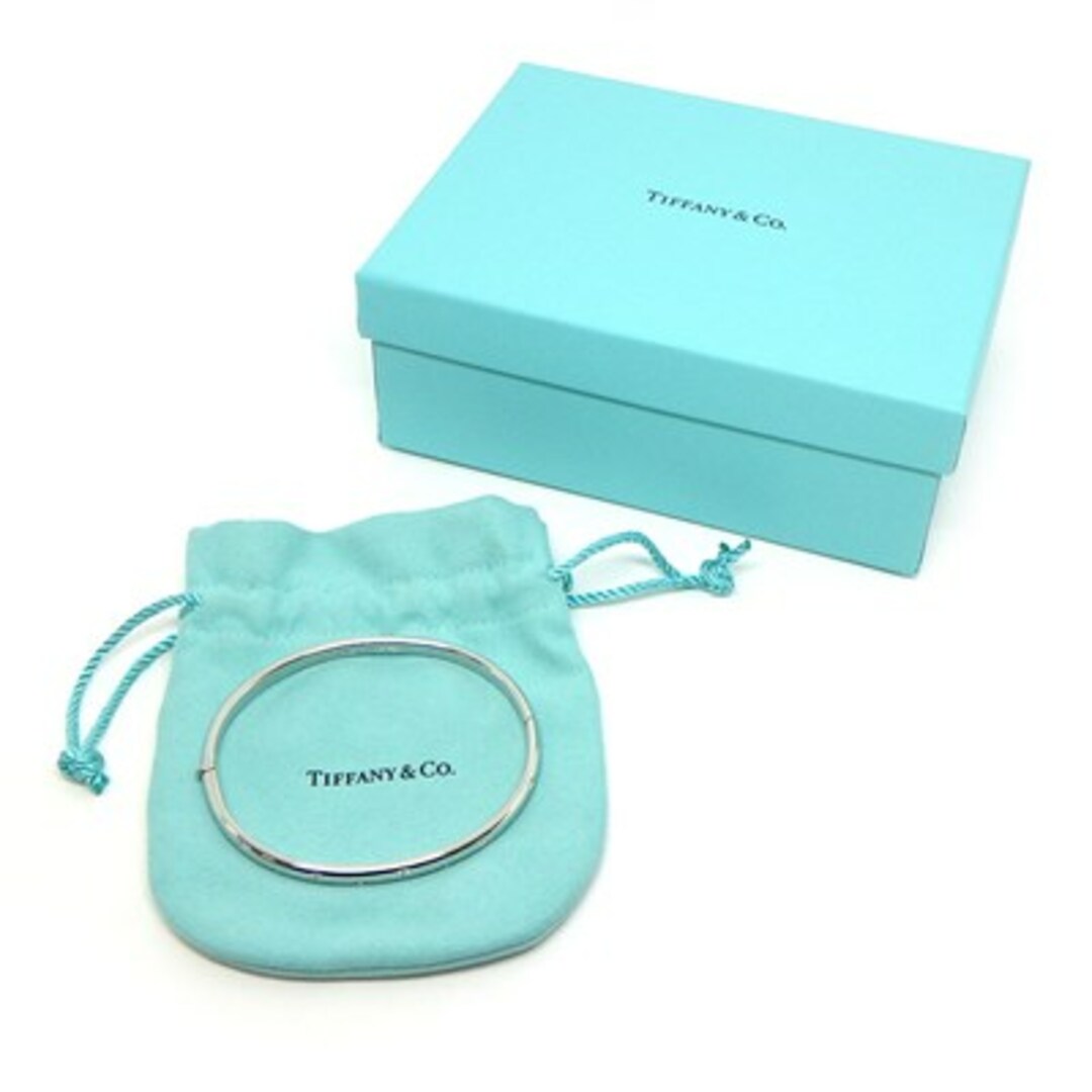 Tiffany & Co.(ティファニー)のティファニー Tiffany & Co. バングル ドッツ ハーフ サークル 10ポイント ダイヤモンド PT950 【中古】 レディースのアクセサリー(ブレスレット/バングル)の商品写真